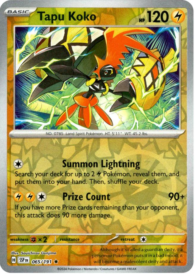 Tapu Koko (065/191) [Scarlet & Violet: Surging Sparks] | Fandemonia Ltd