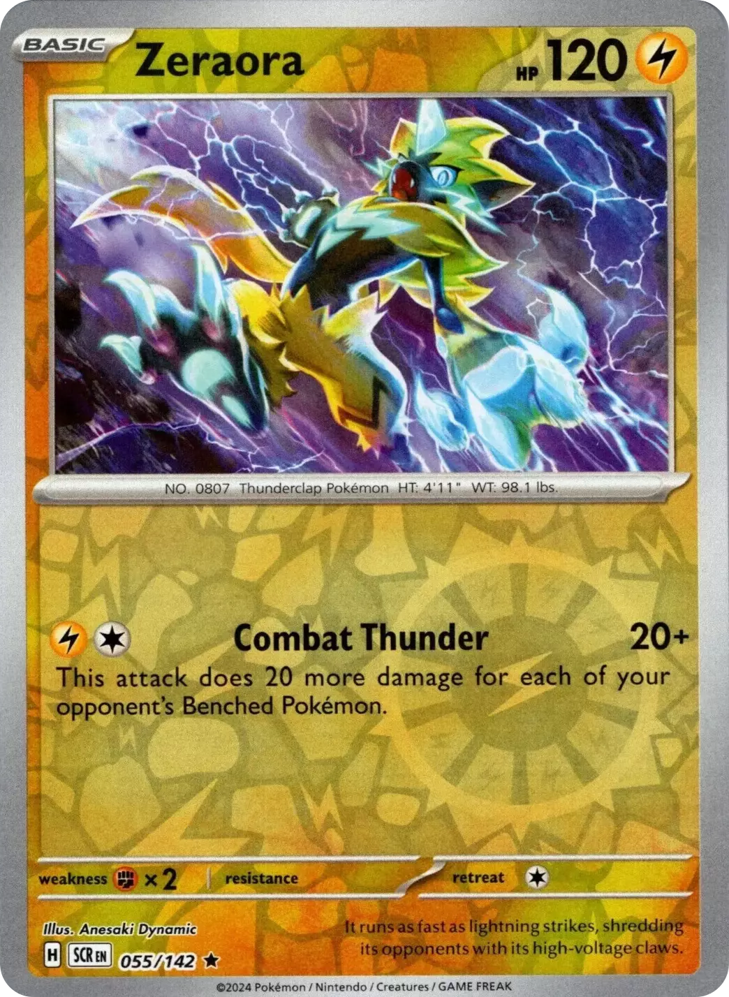 Zeraora (055/142) [Scarlet & Violet: Stellar Crown] | Fandemonia Ltd