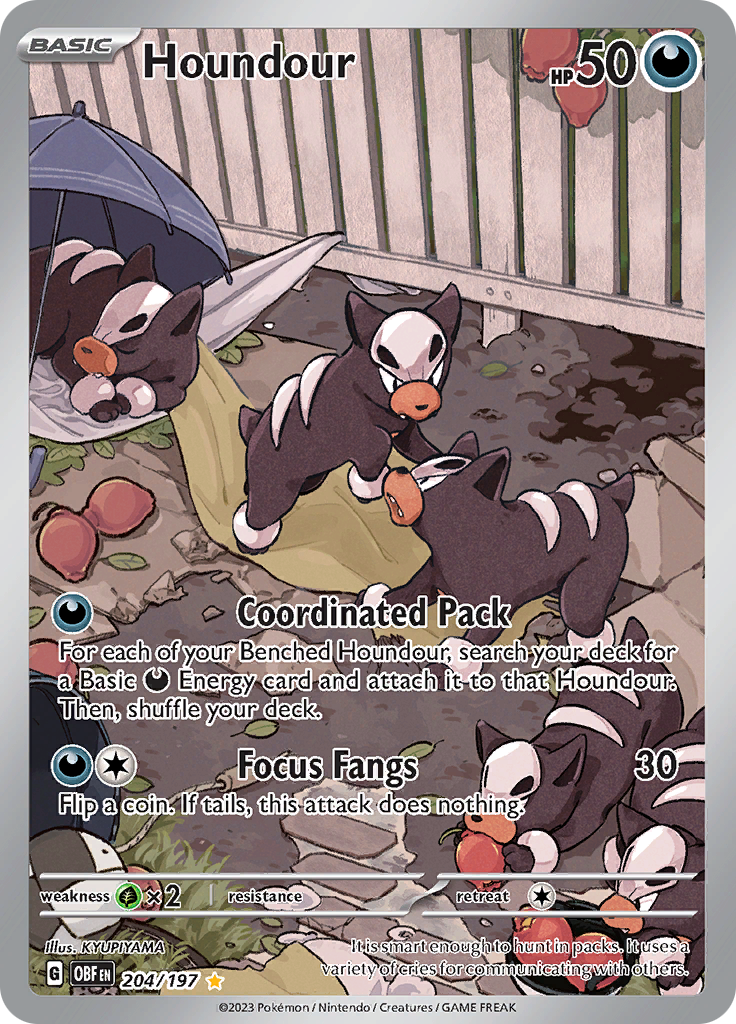 Houndour (204/197) [Scarlet & Violet: Obsidian Flames] | Fandemonia Ltd