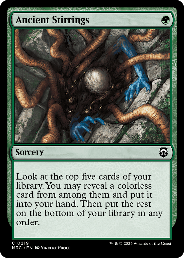 Ancient Stirrings (Ripple Foil) [Modern Horizons 3 Commander] | Fandemonia Ltd