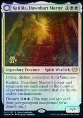 Katilda, Dawnhart Martyr // Katilda's Rising Dawn [Innistrad: Crimson Vow Prerelease Promos] | Fandemonia Ltd