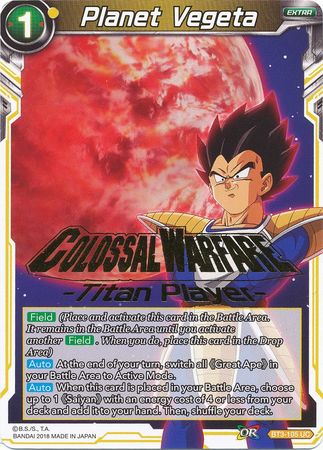 Planet Vegeta (Titan Player Stamped) (BT3-105) [Tournament Promotion Cards] | Fandemonia Ltd