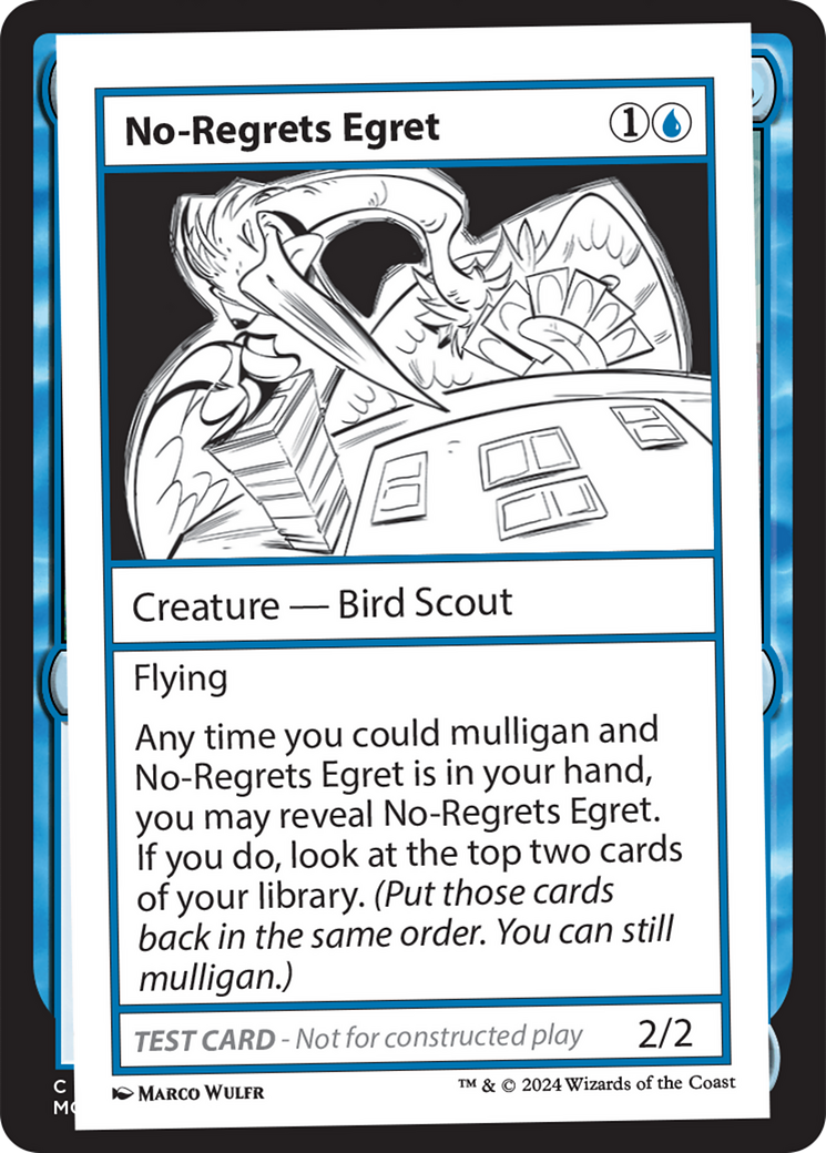 No-Regrets Egret [Mystery Booster 2 Playtest Cards] | Fandemonia Ltd