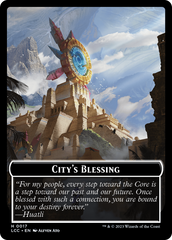 City's Blessing // Pirate (0005) Double-Sided Token [The Lost Caverns of Ixalan Commander Tokens] | Fandemonia Ltd