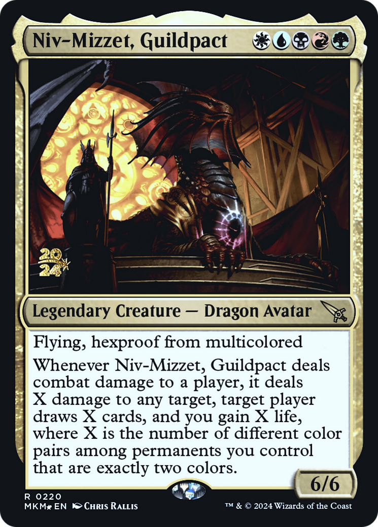 Niv-Mizzet, Guildpact [Murders at Karlov Manor Prerelease Promos] | Fandemonia Ltd