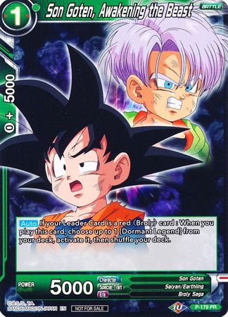 Son Goten, Awakening the Beast (P-179) [Promotion Cards] | Fandemonia Ltd