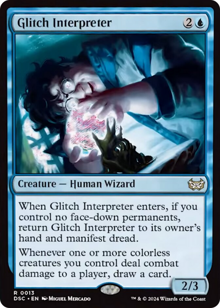 Glitch Interpreter (Extended Art) [Duskmourn: House of Horror Commander] | Fandemonia Ltd