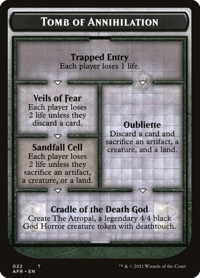 Tomb of Annihilation Token (Oversized) [Oversize Cards] | Fandemonia Ltd