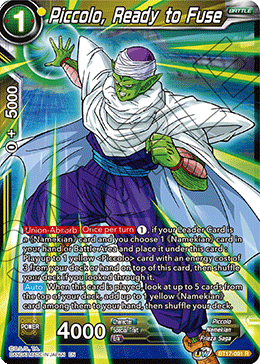 Piccolo, Ready to Fuse (BT17-091) [Ultimate Squad] | Fandemonia Ltd