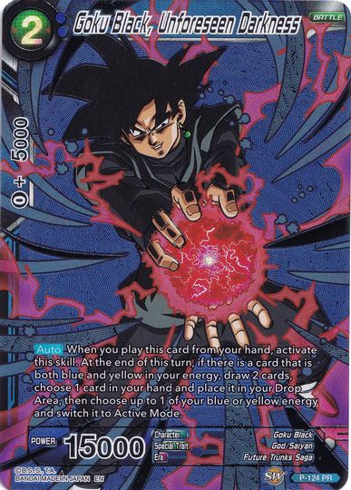 Goku Black, Unforeseen Darkness (Collector's Selection Vol. 1) (P-124) [Promotion Cards] | Fandemonia Ltd