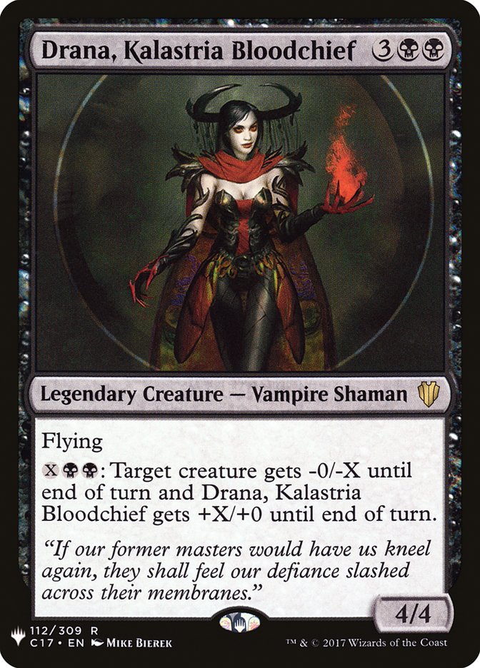 Drana, Kalastria Bloodchief [The List] | Fandemonia Ltd