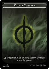 Rabbit // Poison Counter Double-Sided Token [Bloomburrow Commander Tokens] | Fandemonia Ltd