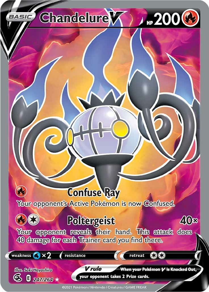 Chandelure V (247/264) [Sword & Shield: Fusion Strike] | Fandemonia Ltd