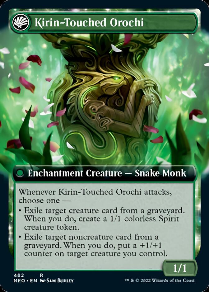 Teachings of the Kirin // Kirin-Touched Orochi (Extended Art) [Kamigawa: Neon Dynasty] | Fandemonia Ltd