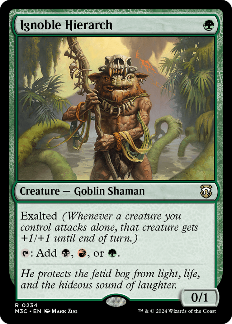 Ignoble Hierarch (Ripple Foil) [Modern Horizons 3 Commander] | Fandemonia Ltd