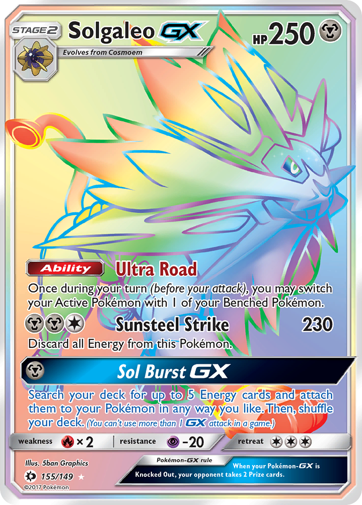 Solgaleo GX (155/149) [Sun & Moon: Base Set] | Fandemonia Ltd