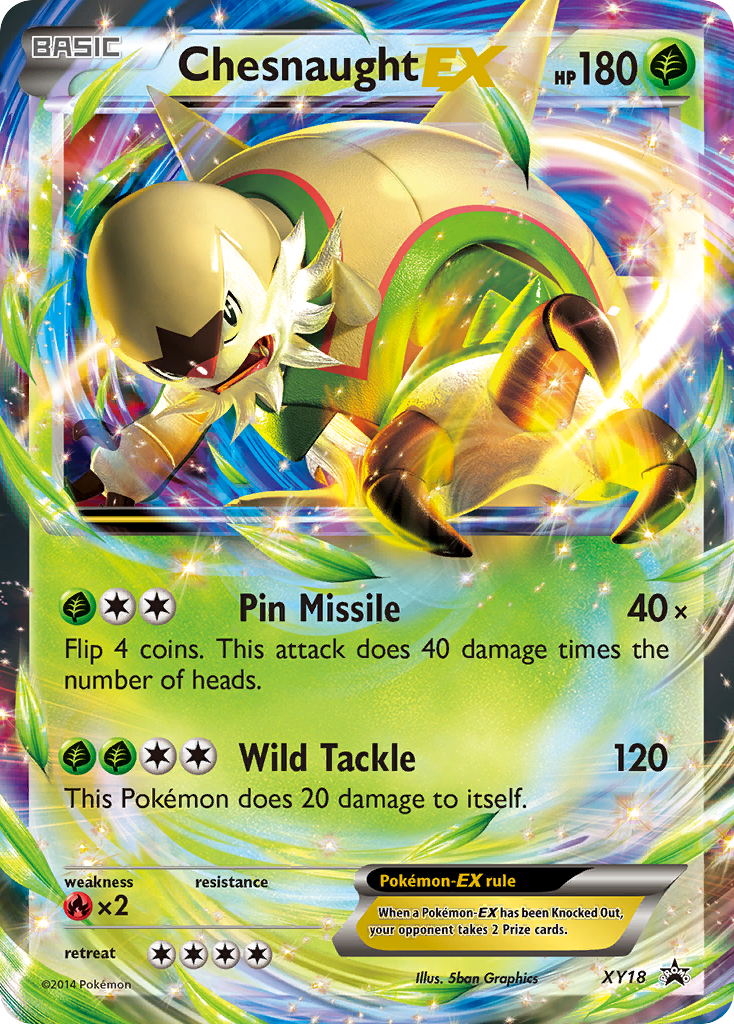 Chesnaught EX (XY18) [XY: Black Star Promos] | Fandemonia Ltd