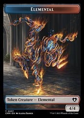 Treasure // Elemental (0037) Double-Sided Token [Commander Masters Tokens] | Fandemonia Ltd