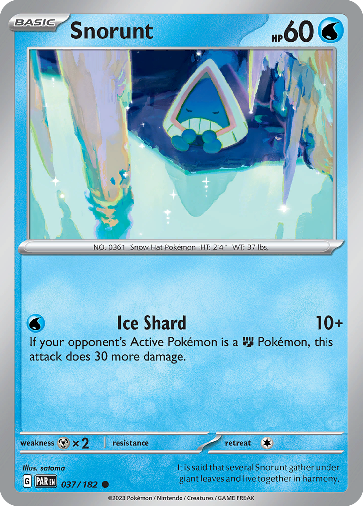 Snorunt (037/182) [Scarlet & Violet: Paradox Rift] | Fandemonia Ltd