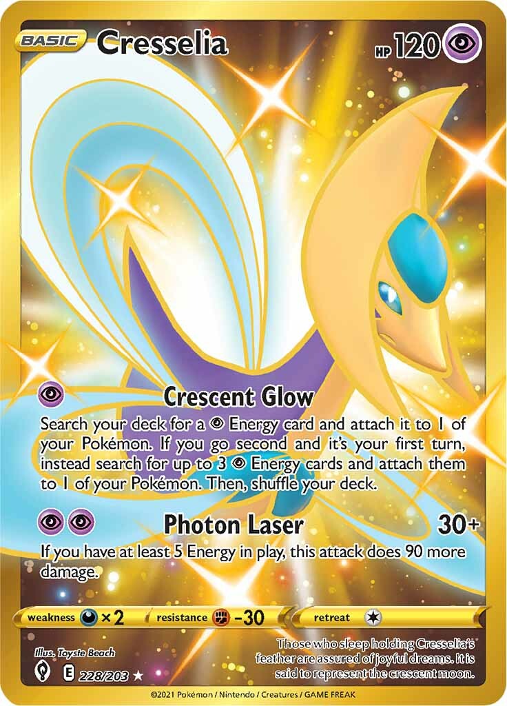 Cresselia (228/203) [Sword & Shield: Evolving Skies] | Fandemonia Ltd