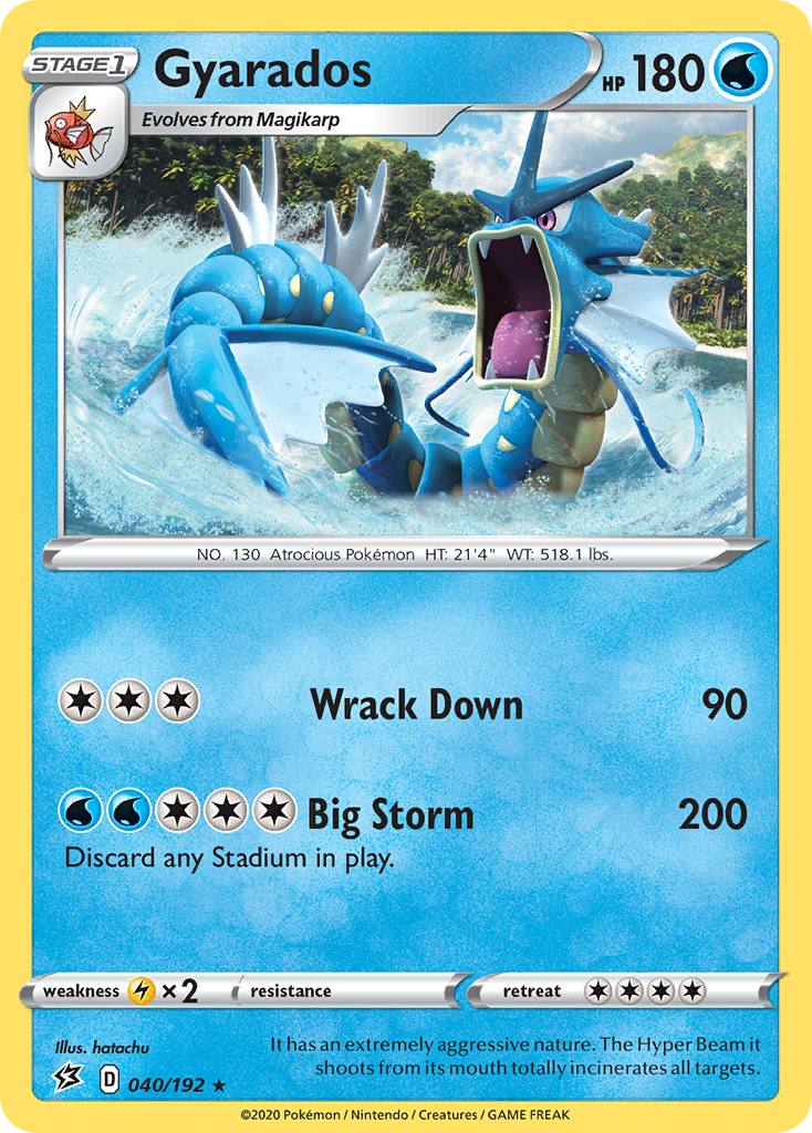 Gyarados (040/192) [Sword & Shield: Rebel Clash] | Fandemonia Ltd