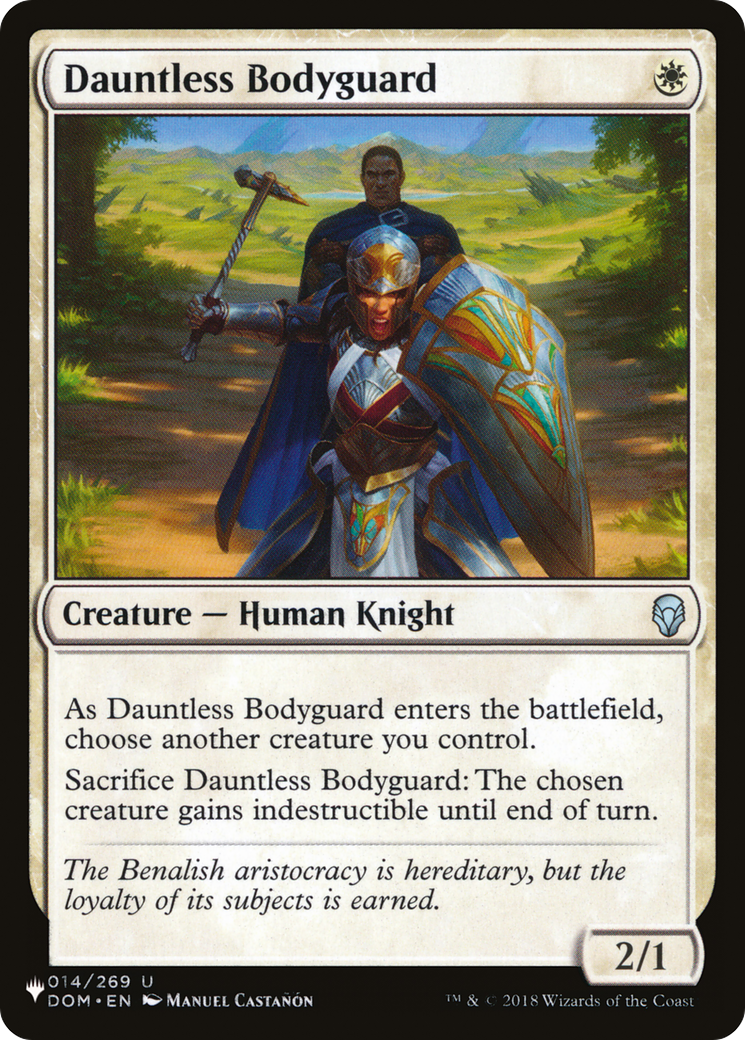 Dauntless Bodyguard [The List] | Fandemonia Ltd