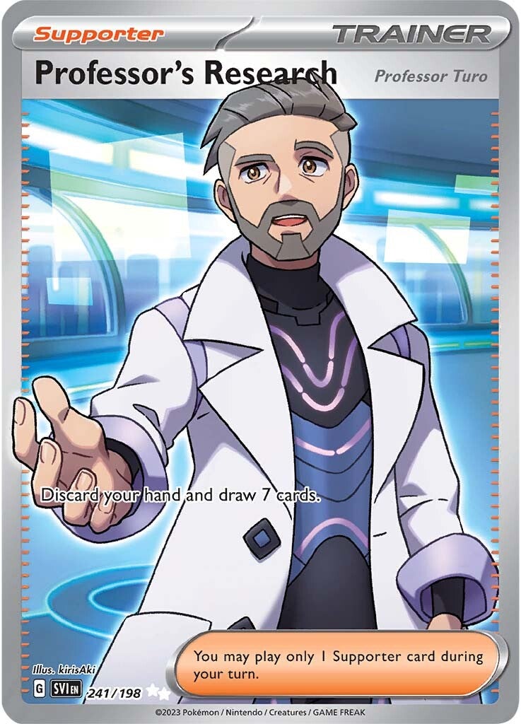 Professor's Research (Professor Turo) (241/198) [Scarlet & Violet: Base Set] | Fandemonia Ltd