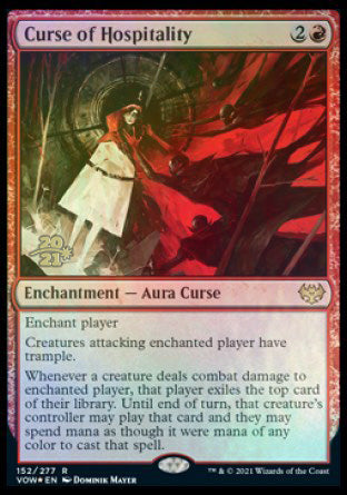 Curse of Hospitality [Innistrad: Crimson Vow Prerelease Promos] | Fandemonia Ltd