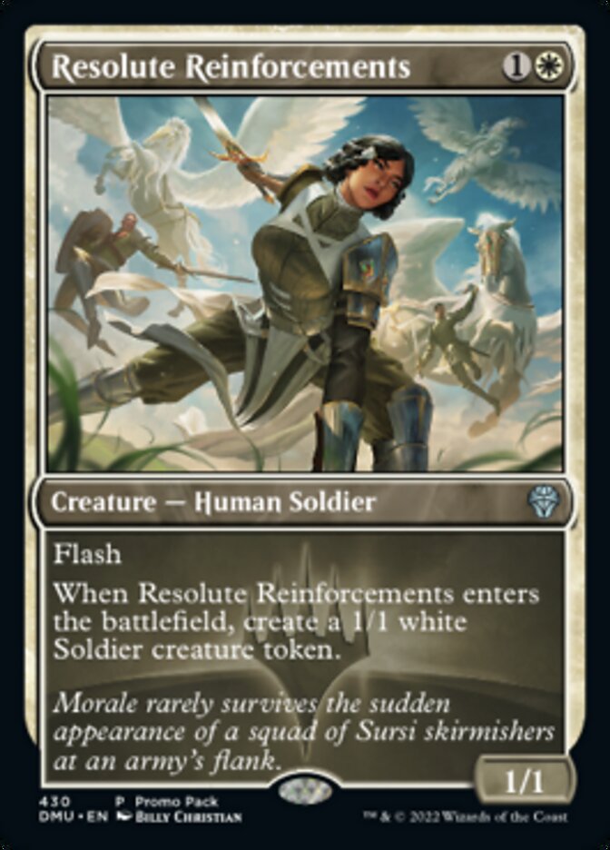 Resolute Reinforcements (Promo Pack) [Dominaria United Promos] | Fandemonia Ltd