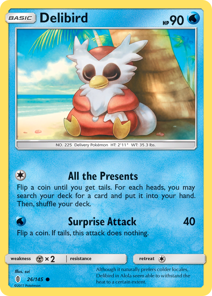 Delibird (26/145) [Sun & Moon: Guardians Rising] | Fandemonia Ltd