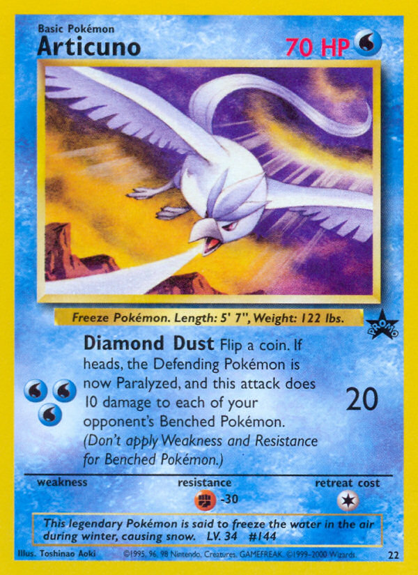 Articuno (22) [Wizards of the Coast: Black Star Promos] | Fandemonia Ltd