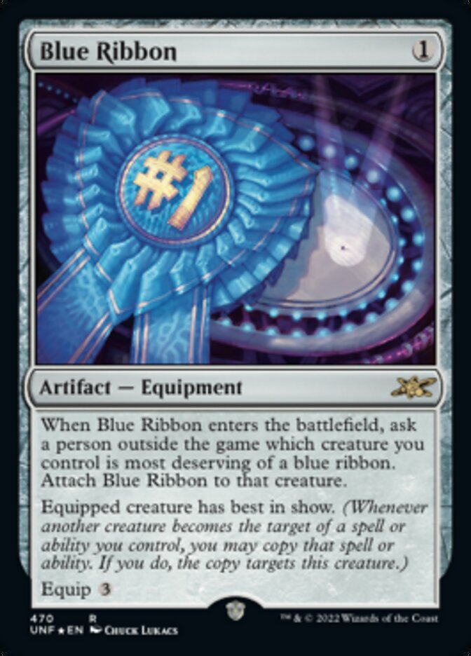 Blue Ribbon (Galaxy Foil) [Unfinity] | Fandemonia Ltd