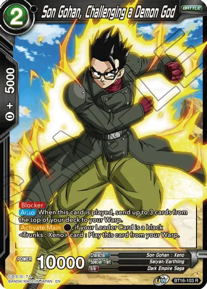 Son Gohan, Challenging a Demon God (BT16-103) [Realm of the Gods] | Fandemonia Ltd