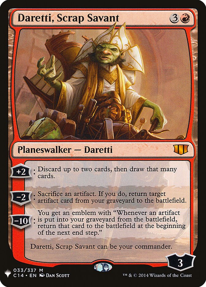 Daretti, Scrap Savant (C14) [The List] | Fandemonia Ltd