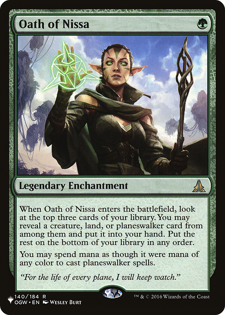 Oath of Nissa [The List] | Fandemonia Ltd