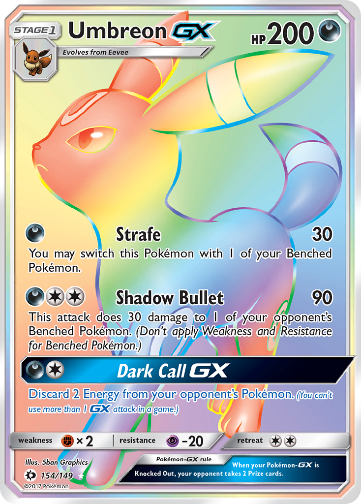 Umbreon GX (154/149) [Sun & Moon: Base Set] | Fandemonia Ltd