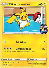 Pikachu on the Ball (001/005) [Miscellaneous Cards] | Fandemonia Ltd