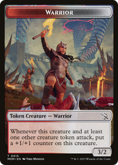 Warrior // Thopter Double-Sided Token [March of the Machine Tokens] | Fandemonia Ltd