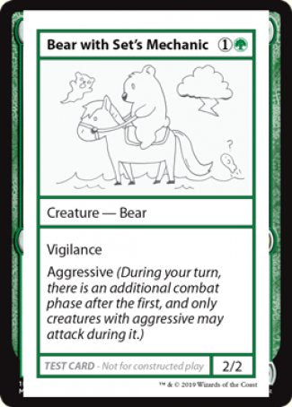 Bear with Set's Mechanic (2021 Edition) [Mystery Booster Playtest Cards] | Fandemonia Ltd