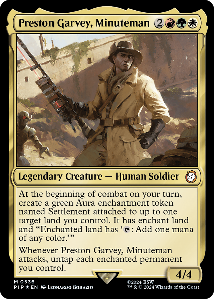 Preston Garvey, Minuteman (Surge Foil) [Fallout] | Fandemonia Ltd