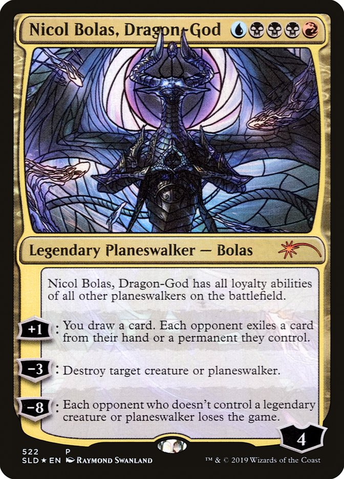 Nicol Bolas, Dragon-God (Stained Glass) [Secret Lair Drop Promos] | Fandemonia Ltd