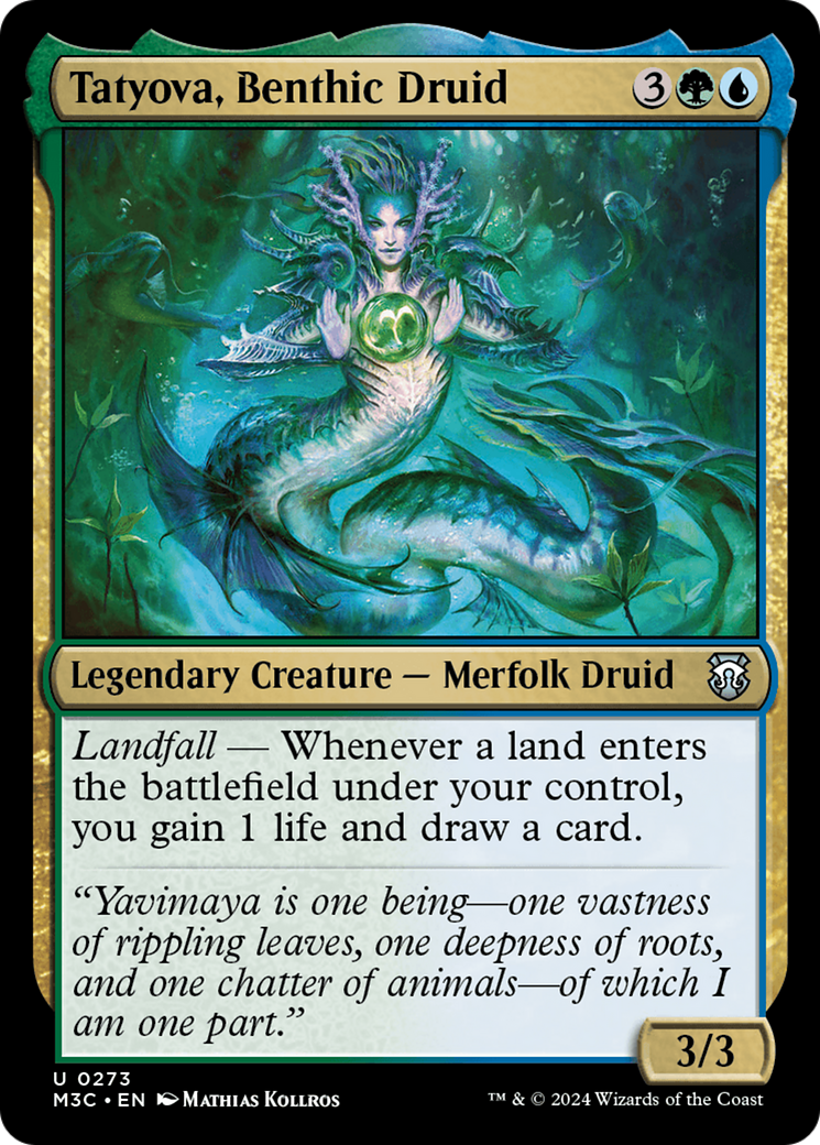 Tatyova, Benthic Druid (Ripple Foil) [Modern Horizons 3 Commander] | Fandemonia Ltd