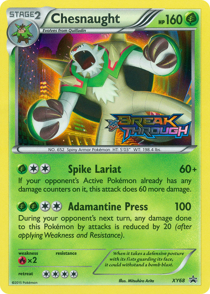 Chesnaught (XY68) [XY: Black Star Promos] | Fandemonia Ltd