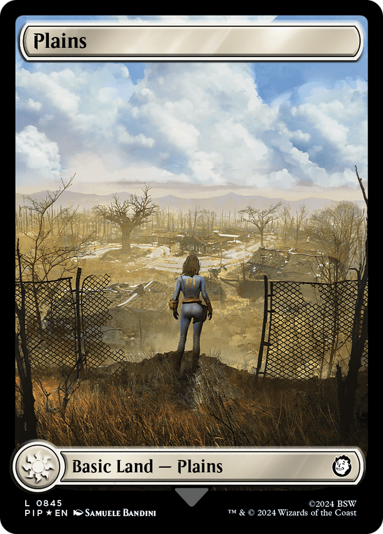 Plains (0845) (Surge Foil) [Fallout] | Fandemonia Ltd