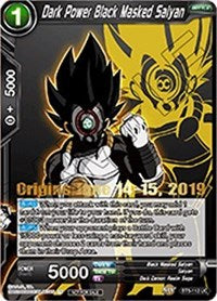 Dark Power Black Masked Saiyan (Origins 2019) (BT5-112_PR) [Tournament Promotion Cards] | Fandemonia Ltd