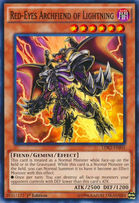 Red-Eyes Archfiend of Lightning [LDK2-ENJ03] Common | Fandemonia Ltd