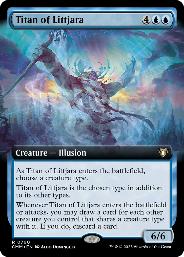 Titan of Littjara (Extended Art) [Commander Masters] | Fandemonia Ltd