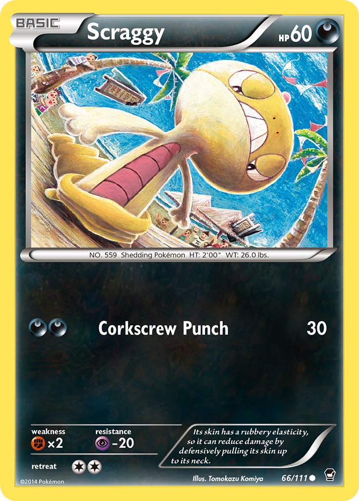 Scraggy (66/111) [XY: Furious Fists] | Fandemonia Ltd