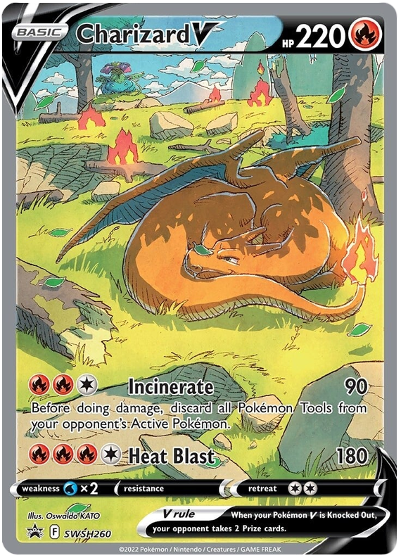 Charizard V (SWSH260) [Sword & Shield: Black Star Promos] | Fandemonia Ltd