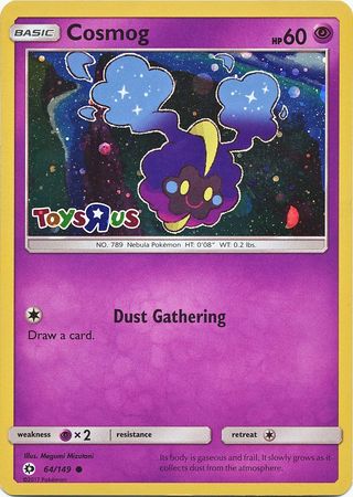 Cosmog (64/149) (Toys R Us Promo) [Sun & Moon: Base Set] | Fandemonia Ltd